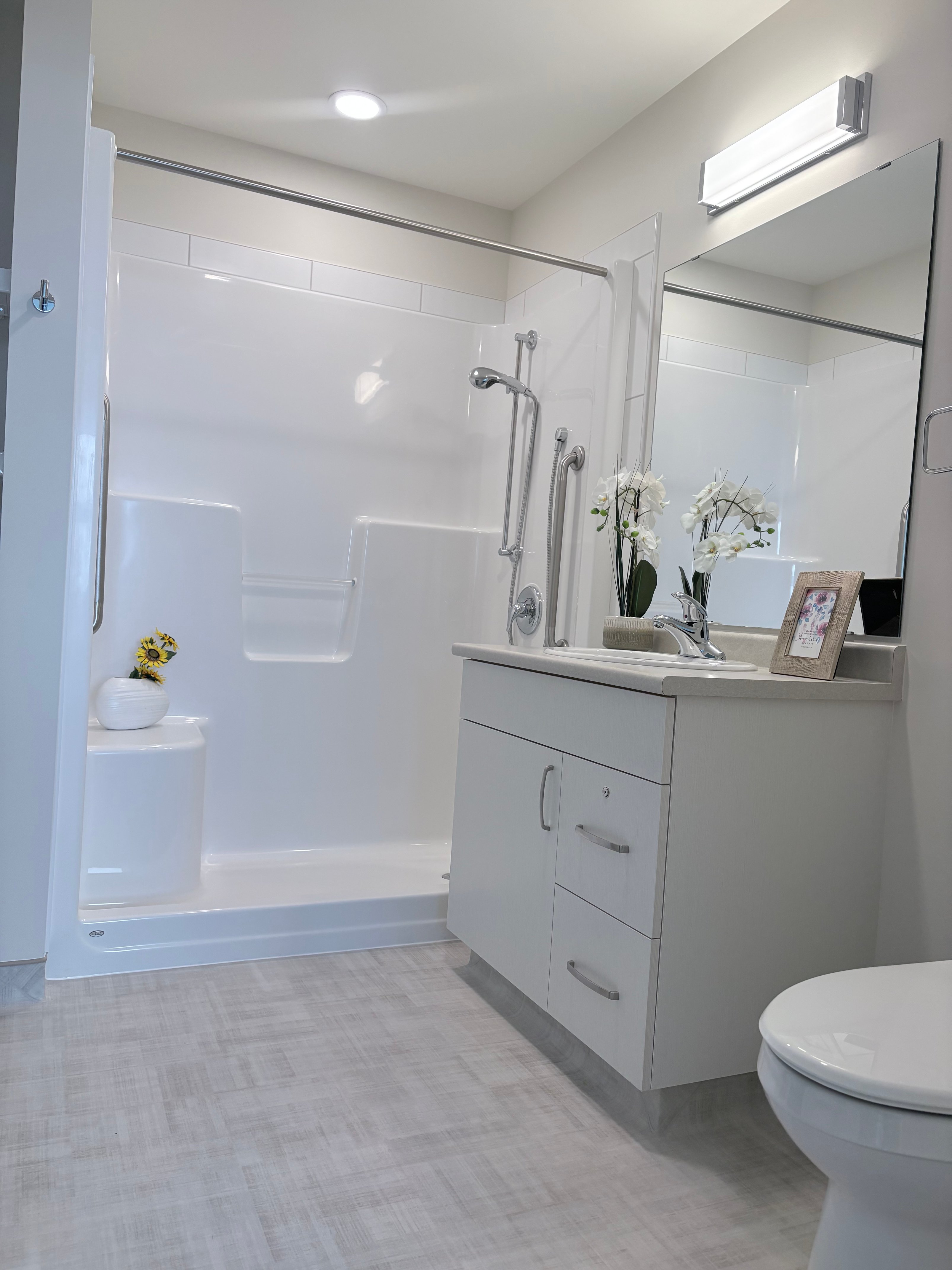 show room, bathroom